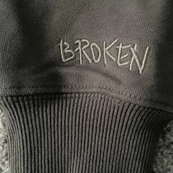 Men’s grey broken planet twin flames zip up size:s size:s - Picture 5 of 5